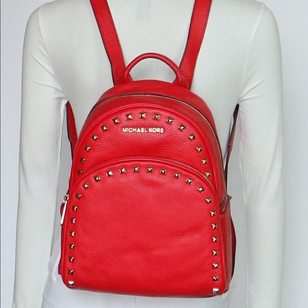 Michael Kors Abbey MD frame out studded backpack - Picture 8 of 8